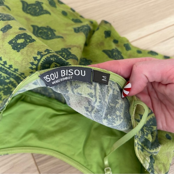 vintage bisou bisou floral embroidered tank top - Picture 4 of 6